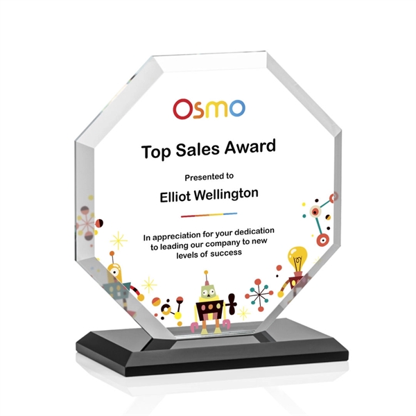 The Layland Award features a beautifully beveled Starfire Crystal Octagon mounted... from ASI 84592 St Regis Group / St Regis