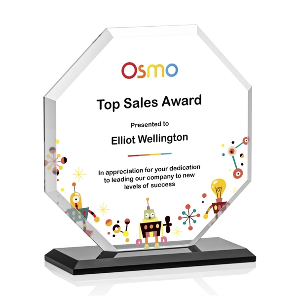 The Layland Award features a beautifully beveled Starfire Crystal Octagon mounted... from ASI 84592 St Regis Group / St Regis