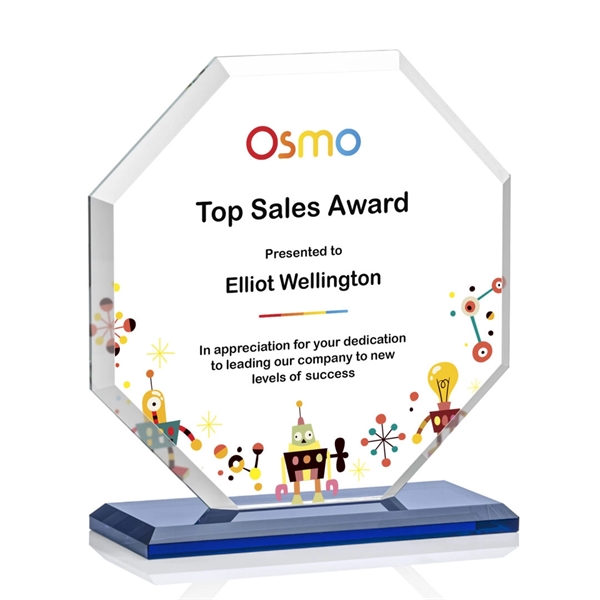 The Layland Award features a beautifully beveled Starfire Crystal Octagon mounted... from ASI 84592 St Regis Group / St Regis