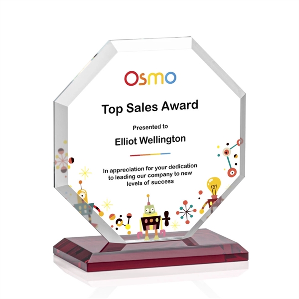 The Layland Award features a beautifully beveled Starfire Crystal Octagon mounted... from ASI 84592 St Regis Group / St Regis