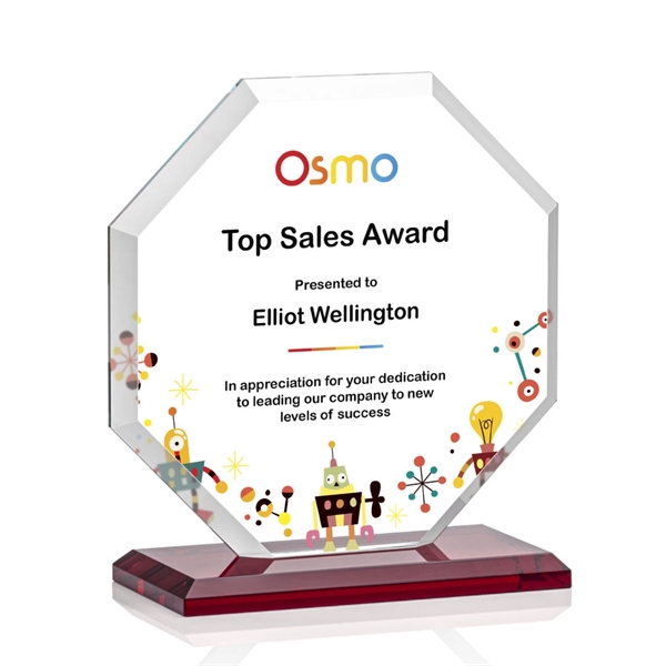 The Layland Award features a beautifully beveled Starfire Crystal Octagon mounted... from ASI 84592 St Regis Group / St Regis