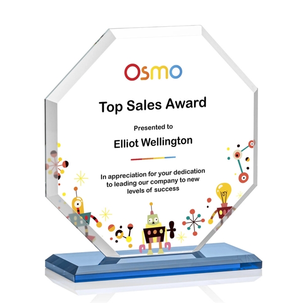 The Layland Award features a beautifully beveled Starfire Crystal Octagon mounted... from ASI 84592 St Regis Group / St Regis