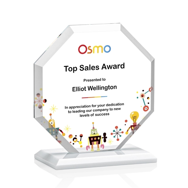 The Layland Award features a beautifully beveled Starfire Crystal Octagon mounted... from ASI 84592 St Regis Group / St Regis