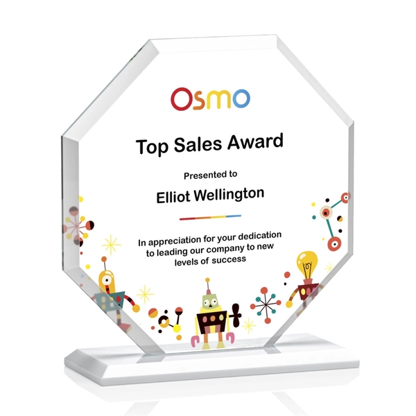 The Layland Award features a beautifully beveled Starfire Crystal Octagon mounted... from ASI 84592 St Regis Group / St Regis