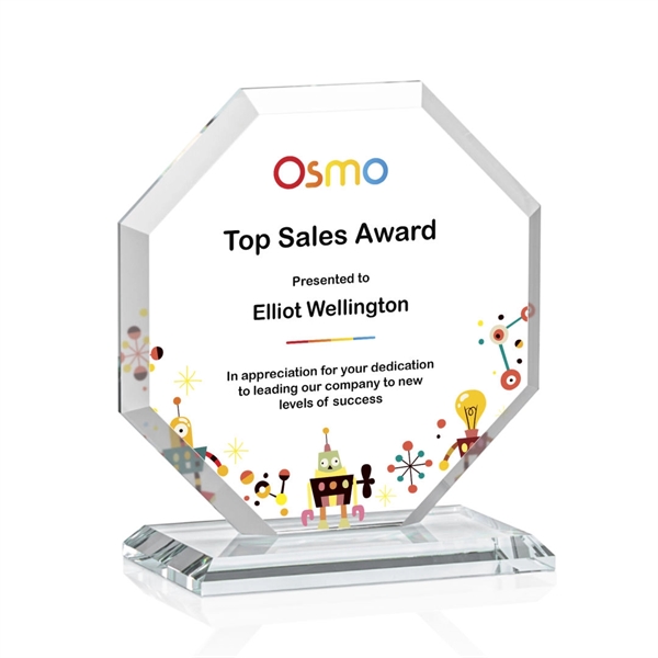 The Layland Award features a beautifully beveled Starfire Crystal Octagon mounted... from ASI 84592 St Regis Group / St Regis