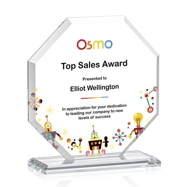 The Layland Award features a beautifully beveled Starfire Crystal Octagon mounted... from ASI 84592 St Regis Group / St Regis