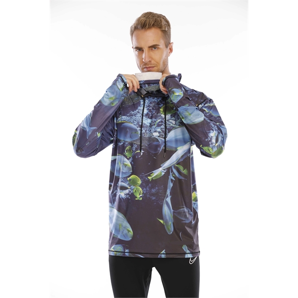 Performance Fishing Hoodie with Face Mask, Long Sleeve Shirt UPF50... from ASI 72657 Active Life Promo / Active Life Promo