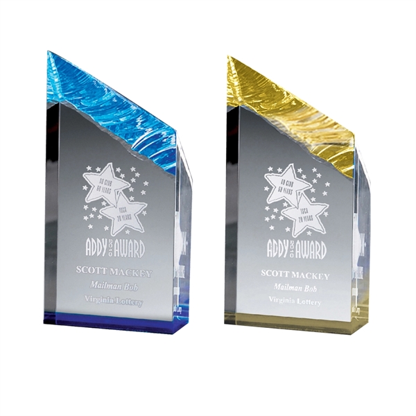 3" x 6" tower award that's made of lucite acrylic with... from ASI 61125 Hit Promotional Products / Hit®