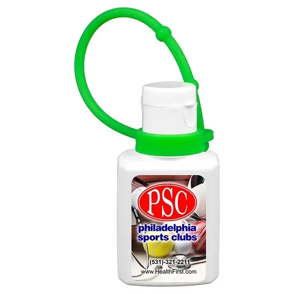 One ounce PE flip-top container of SPF30 sunscreen lotion with colored... from ASI 62660 Innovation Line