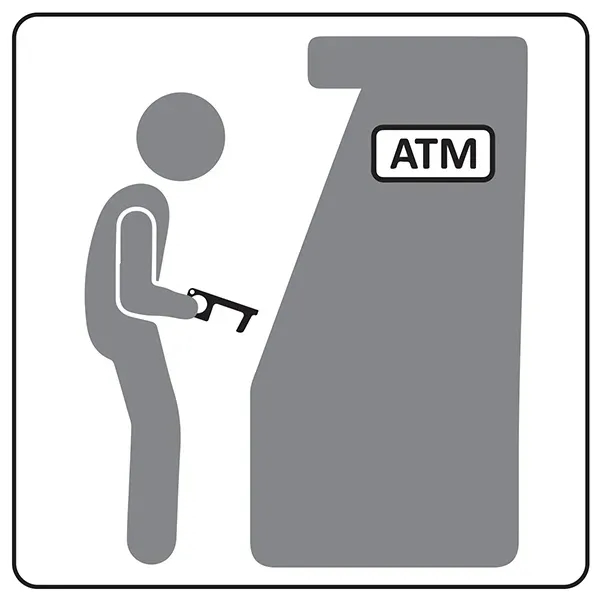 4" x 1 1/2" x 3/16" acrylic plastic touchless tool and... from ASI 62660 Innovation Line