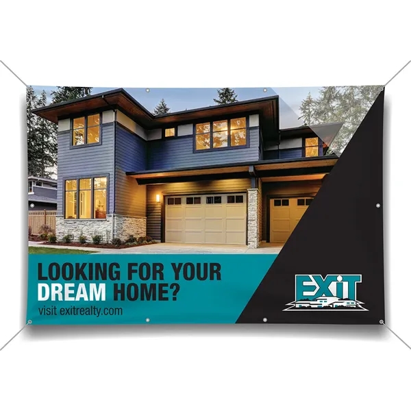 13 ounce vinyl one-sided banner in assorted sizes with four grommet... from ASI 90807 Tekweld