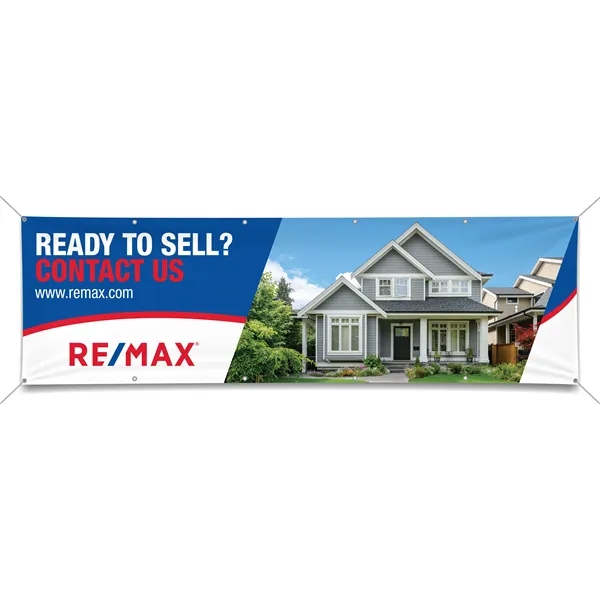 18 ounce single-sided vinyl banner in assorted sizes with four grommet... from ASI 90807 Tekweld