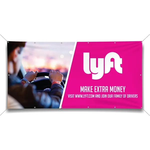 18 ounce single-sided vinyl banner in assorted sizes with four grommet... from ASI 90807 Tekweld