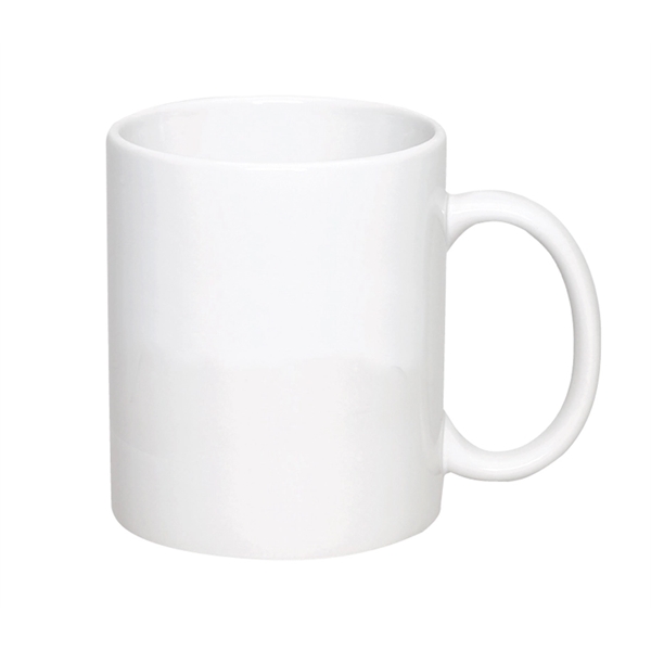 11 ounce white ceramic mug with wrap-around full color sublimation imprint.... from ASI 37218 Athena Promo (tm)