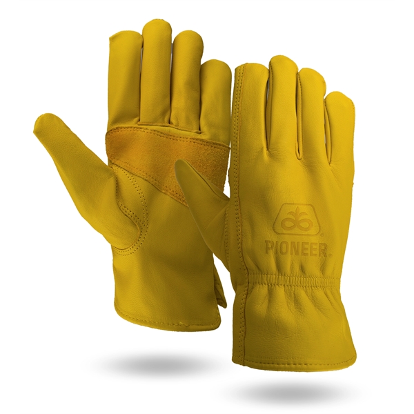 Premium grain goatskin leather gloves with reinforced palm.... from ASI 62192 Illinois Glove Co / Honest Abe®