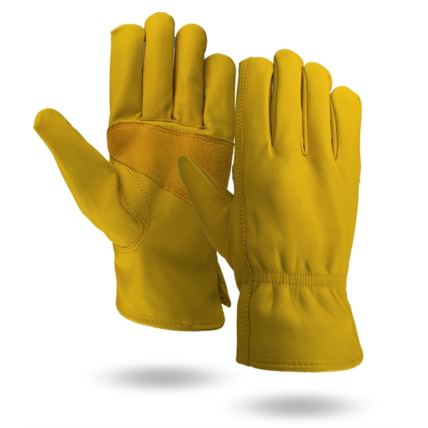 Premium grain goatskin leather gloves with reinforced palm.... from ASI 62192 Illinois Glove Co / Honest Abe®