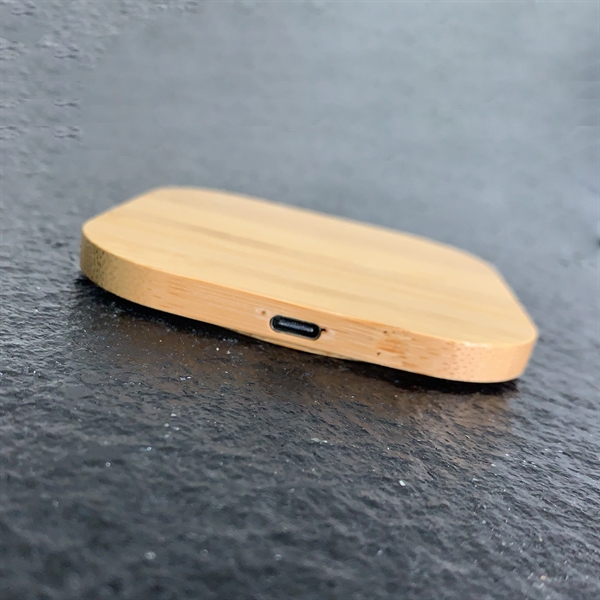 3 5/8" x 3 5/8" x 3/8" natural bamboo wood 15W... from ASI 91435 Tomax USA / Tomax