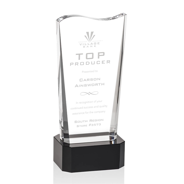 The Violetta Optical Crystal Award on Base features our freestanding Violetta... from ASI 84592 St Regis Group / St Regis