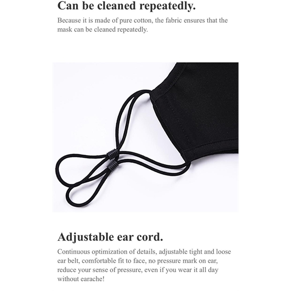 Direct Import, 3-ply Adult reusable cotton cloth facemask with filter pocket,... from ASI 53509 FIEL-Fairdeal Import & Export / FIEL