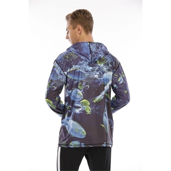 Performance Fishing Hoodie with Face Mask, Long Sleeve Shirt UPF50... from ASI 72657 Active Life Promo / Active Life Promo