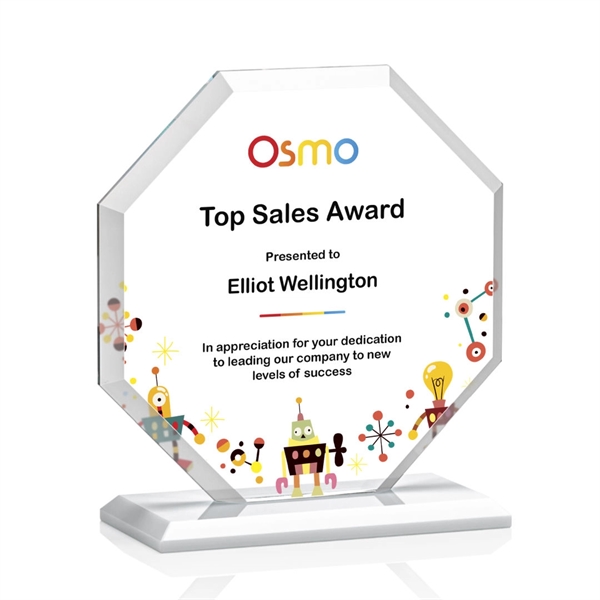 The Layland Award features a beautifully beveled Starfire Crystal Octagon mounted... from ASI 84592 St Regis Group / St Regis