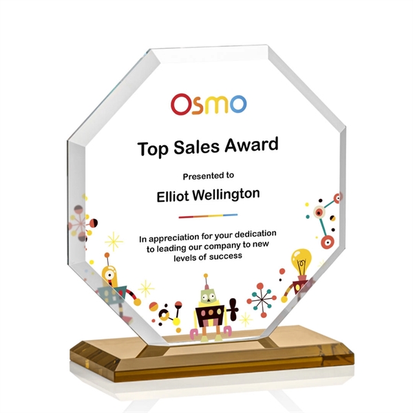 The Layland Award features a beautifully beveled Starfire Crystal Octagon mounted... from ASI 84592 St Regis Group / St Regis