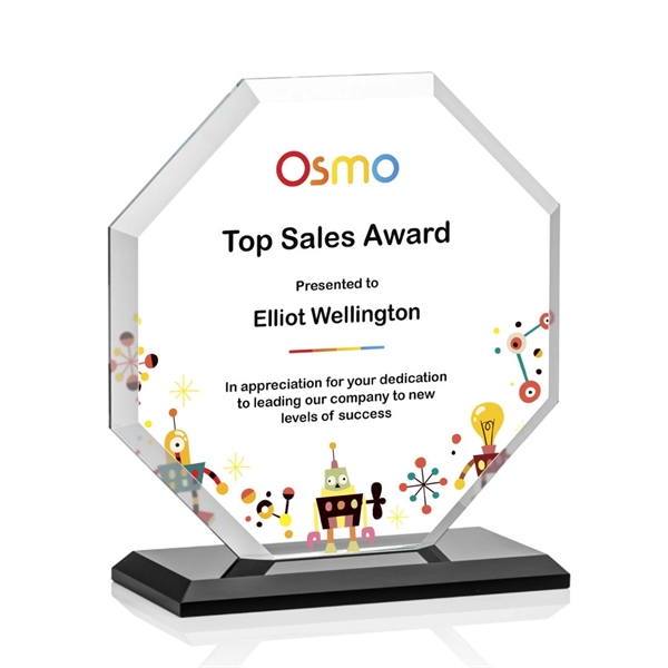 The Layland Award features a beautifully beveled Starfire Crystal Octagon mounted... from ASI 84592 St Regis Group / St Regis