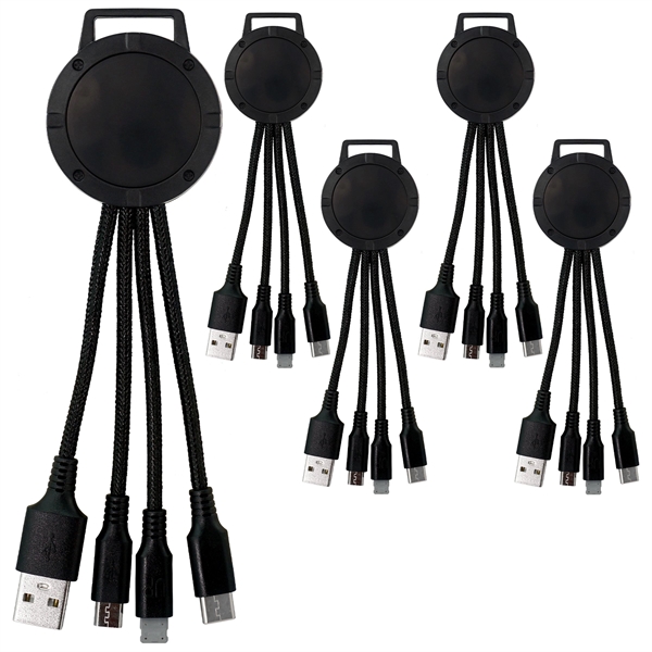 LIGHT UP COLOR TWO TONE 3-IN-1 CHARGING CABLE... from ASI 30208 A P Specialties / AP Specialties