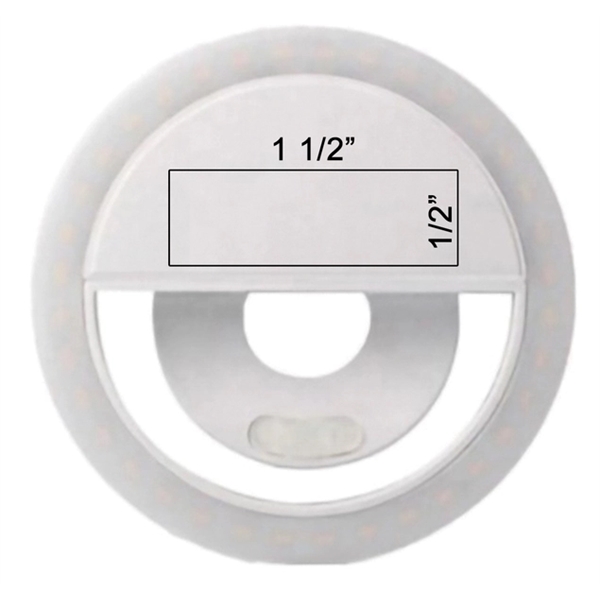 Selfie Ring Light with 3 light modes, rechargeable and works with... from ASI 63776 KTI Networks Inc / KTI Promo
