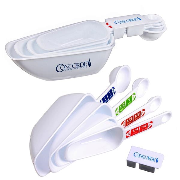 Cup & Spoon Set. Customized multifunction set of measuring cups and... from ASI 52710 Lincoln Line / Lincoln Line