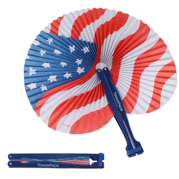 Show off the stars and stripes with this patriotic folding fan.... from ASI 52710 Lincoln Line