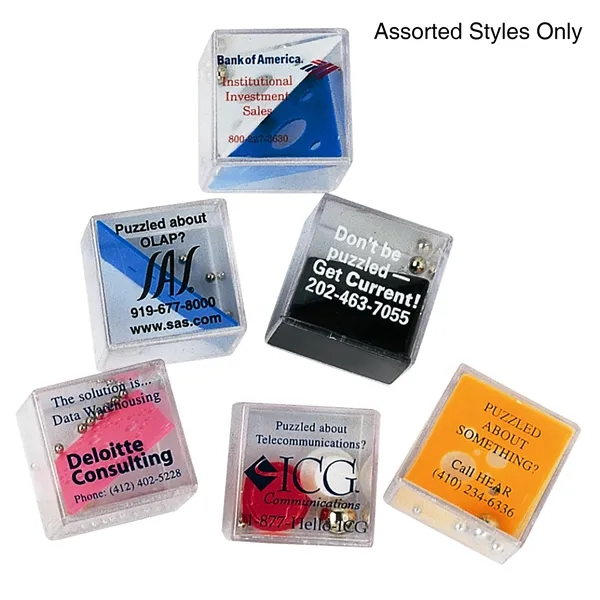 Plastic cube puzzle in 24 designs with varying degrees of difficulty.... from ASI 52710 Lincoln Line