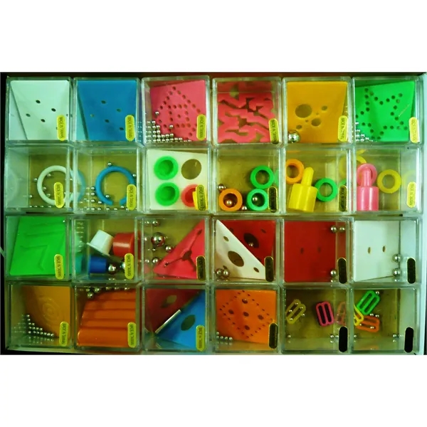 Plastic cube puzzle in 24 designs with varying degrees of difficulty.... from ASI 52710 Lincoln Line