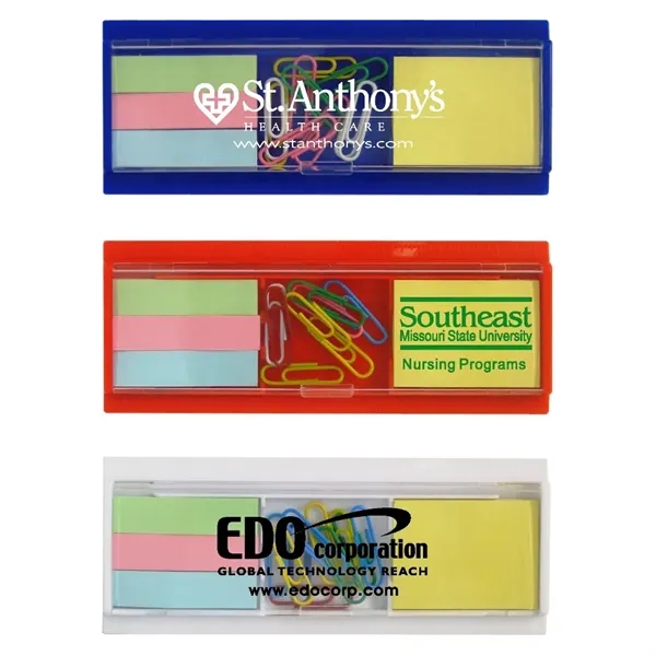 4-in-1 Stationary set; a ruler, sticky note pad, paper clips, and... from ASI 52710 Lincoln Line