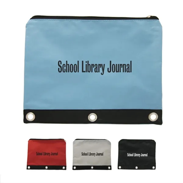 A great school item, this 420D fabric pouch with zipper and... from ASI 52710 Lincoln Line