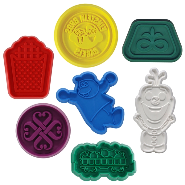 3" x 3" plastic custom shaped cookie press. FDA approved and... from ASI 59683 Harco Enterprises LTD / Harco Enterprises