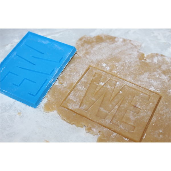 3" x 3" plastic custom shaped cookie press. FDA approved and... from ASI 59683 Harco Enterprises LTD / Harco Enterprises