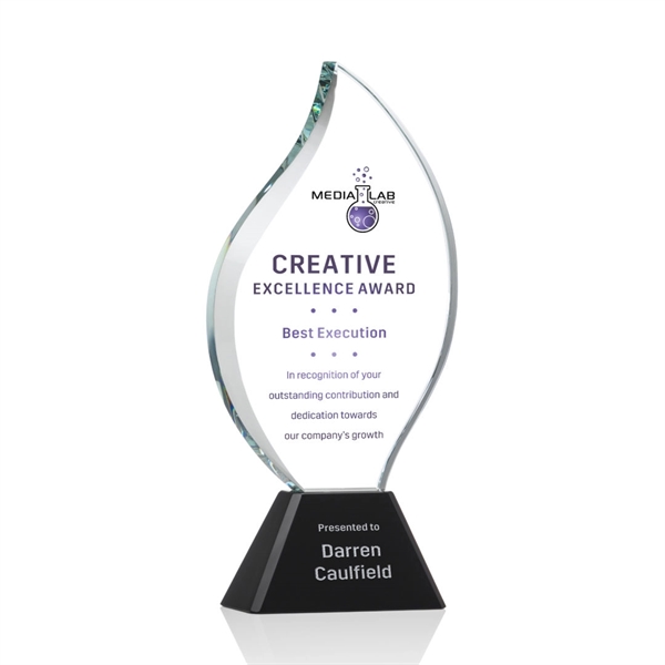 The statuesque Optical Crystal Norina Award features an elegant Flame with... from ASI 84592 St Regis Group / St Regis