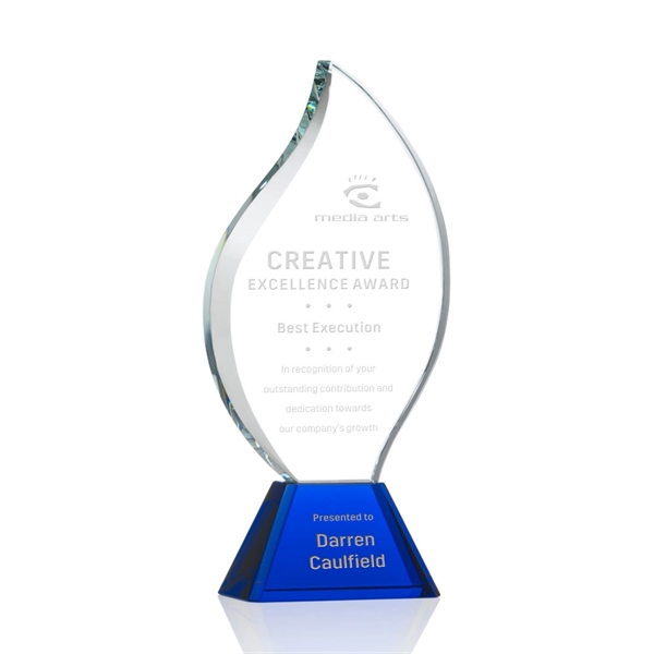 The statuesque Optical Crystal Norina Award features an elegant Flame with... from ASI 84592 St Regis Group / St Regis