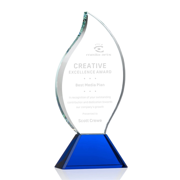 The statuesque Optical Crystal Norina Award features an elegant Flame with... from ASI 84592 St Regis Group / St Regis