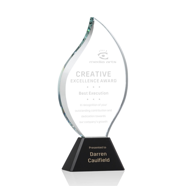 The statuesque Optical Crystal Norina Award features an elegant Flame with... from ASI 84592 St Regis Group / St Regis