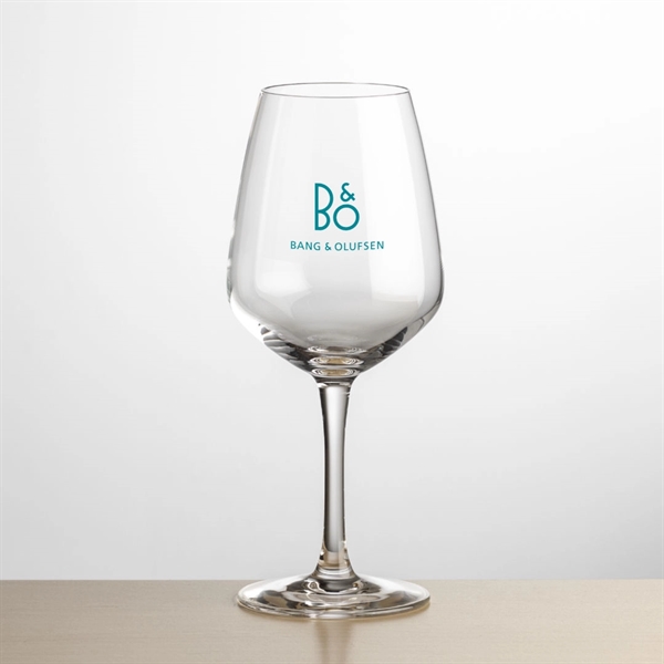 The Mandelay Stemmed Wine Glass features cold cut sheer rims and... from ASI 84592 St Regis Group