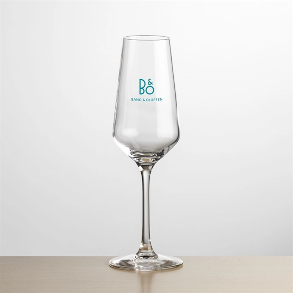 The Mandelay Flute Glass features cold cut sheer rims and a... from ASI 84592 St Regis Group