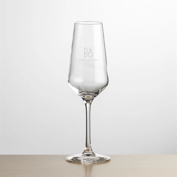 The Mandelay Flute Glass features cold cut sheer rims and a... from ASI 84592 St Regis Group