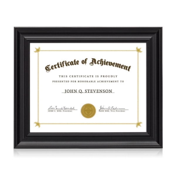 Stellarton Cert Frame - Black 8 1/2"x11"... from ASI 84592 St Regis Group / St Regis
