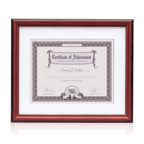 Montgomery Cert Frame - Cherry/Black 8 1/2"x11"... from ASI 84592 St Regis Group / St Regis