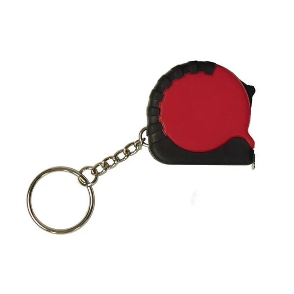 Pocket sized 39" miniature tape measure key chain with lock feature.... from ASI 52710 Lincoln Line