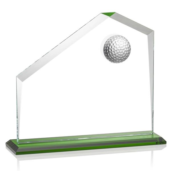 Beautiful style golf award with a 3D crystal golf ball and... from ASI 84592 St Regis Group / St Regis