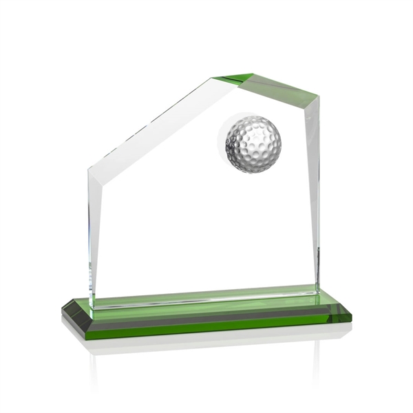 Beautiful style golf award with a 3D crystal golf ball and... from ASI 84592 St Regis Group / St Regis