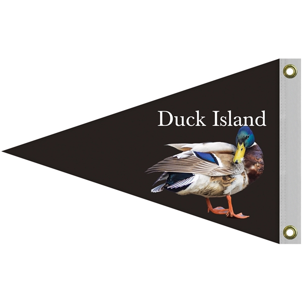 16" x 24" customized digitally printed double sided knitted polyester pennants... from ASI 80228 Quinn